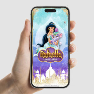 Invitación animada de Princesa Jazmine