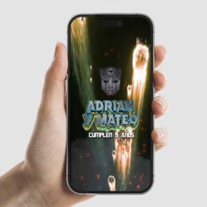 Invitación animada de Transformers