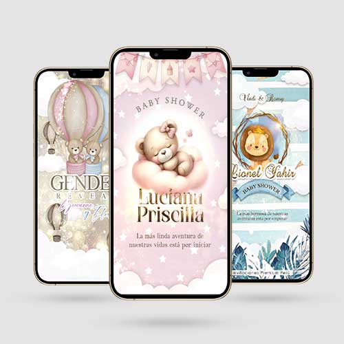 Invitación animada Baby Shower (Nuevo diseño)